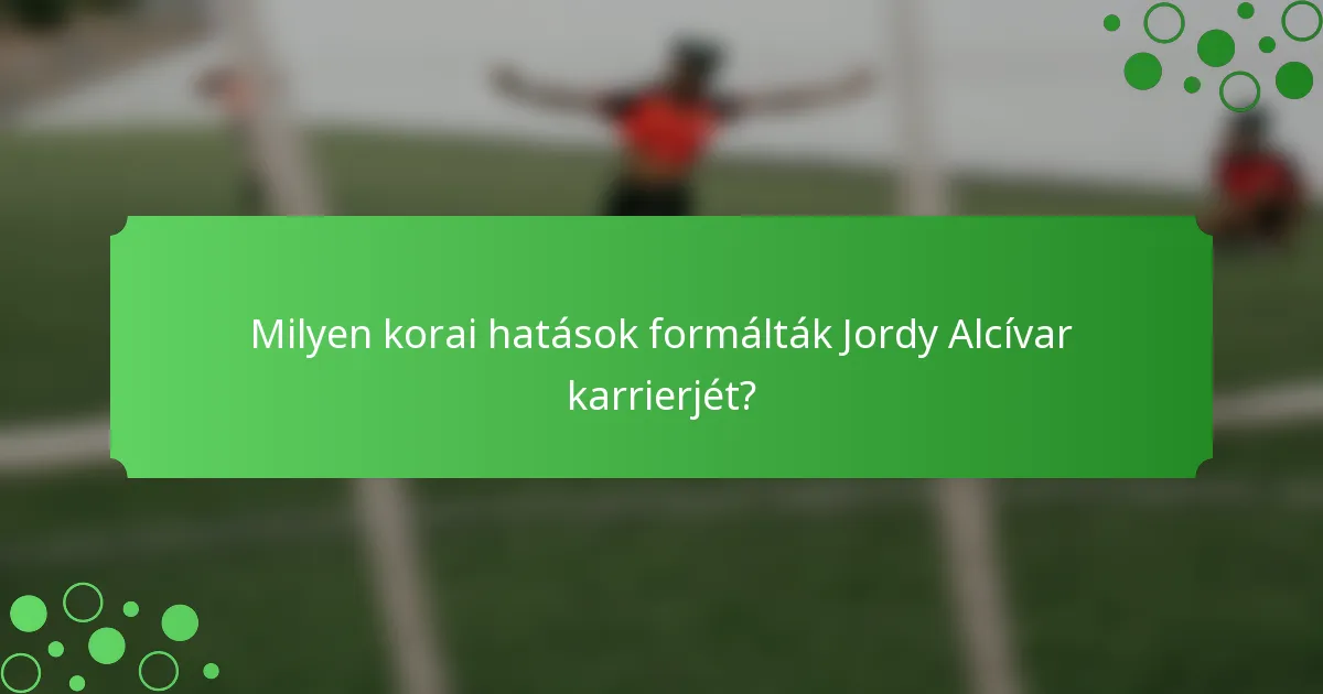 Milyen korai hatások formálták Jordy Alcívar karrierjét?